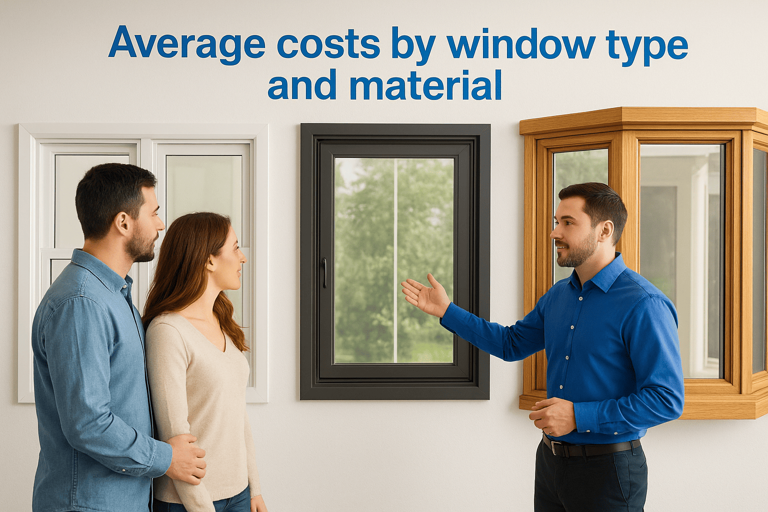 Average costs by window type and material