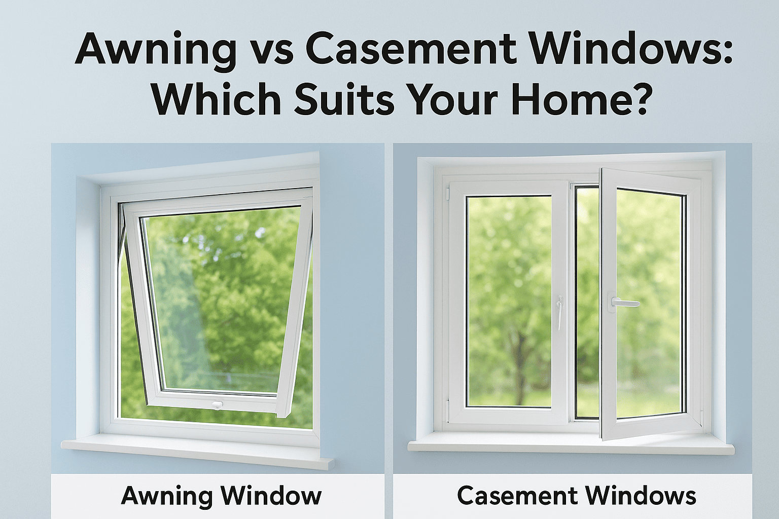 awning vs casement windows