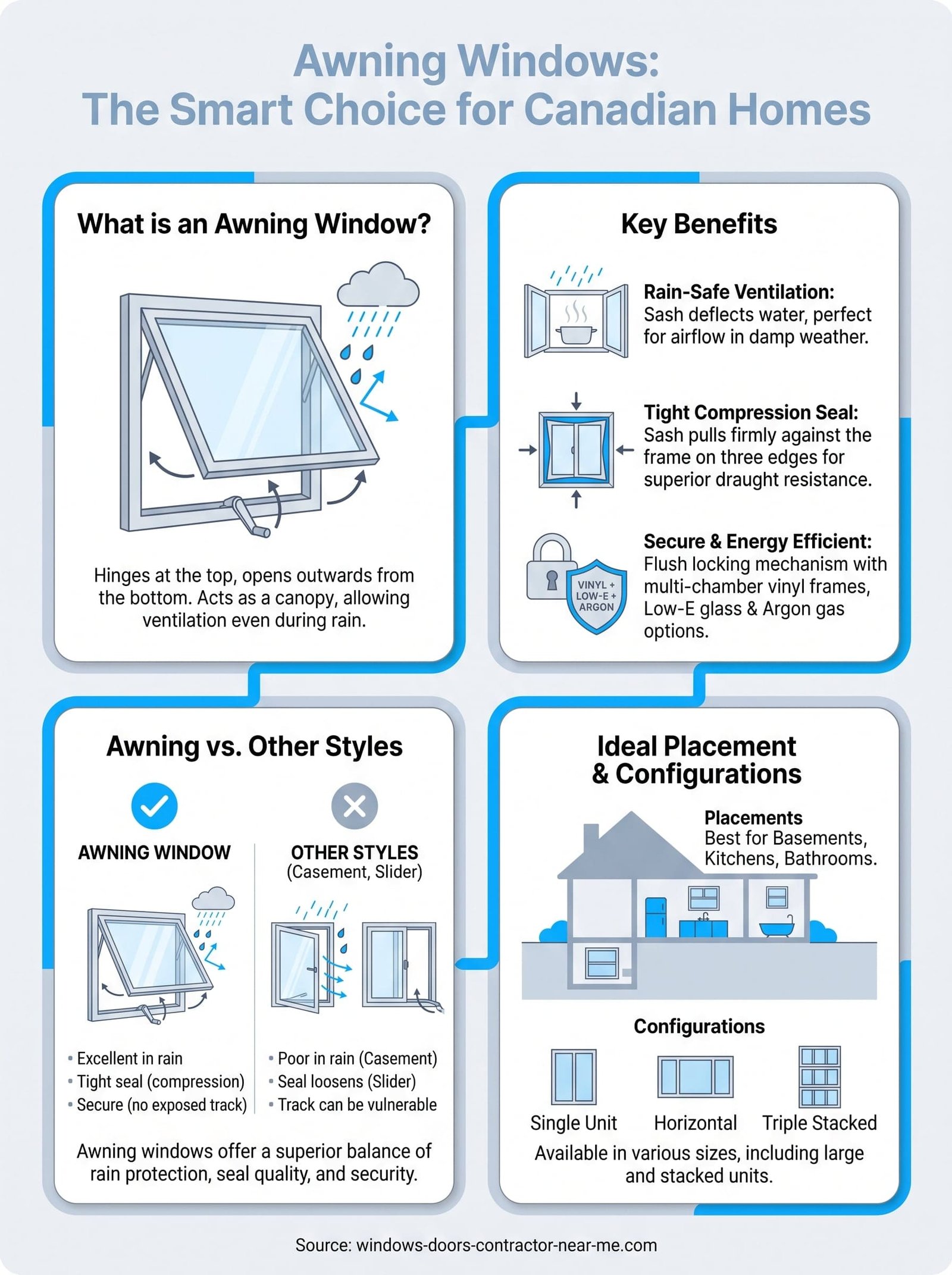 awning window infographic
