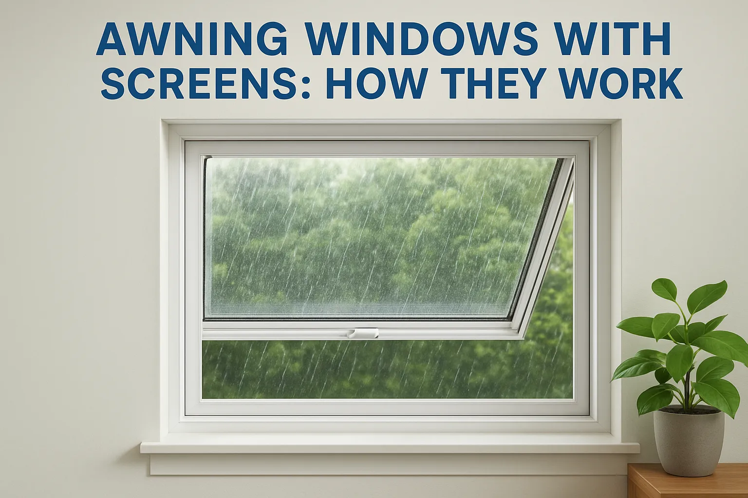 awning windows with screen