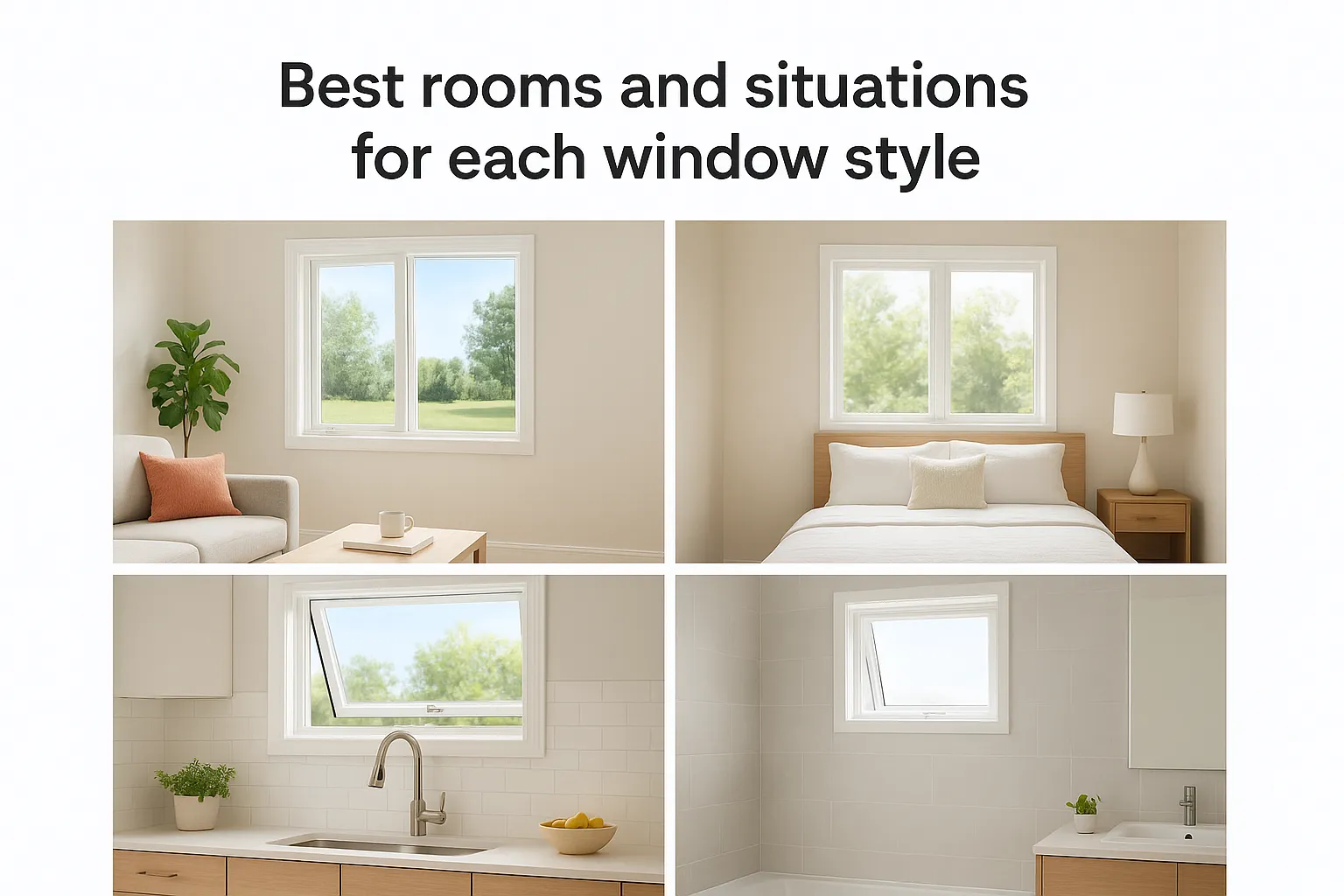 Best rooms and situations for each window style