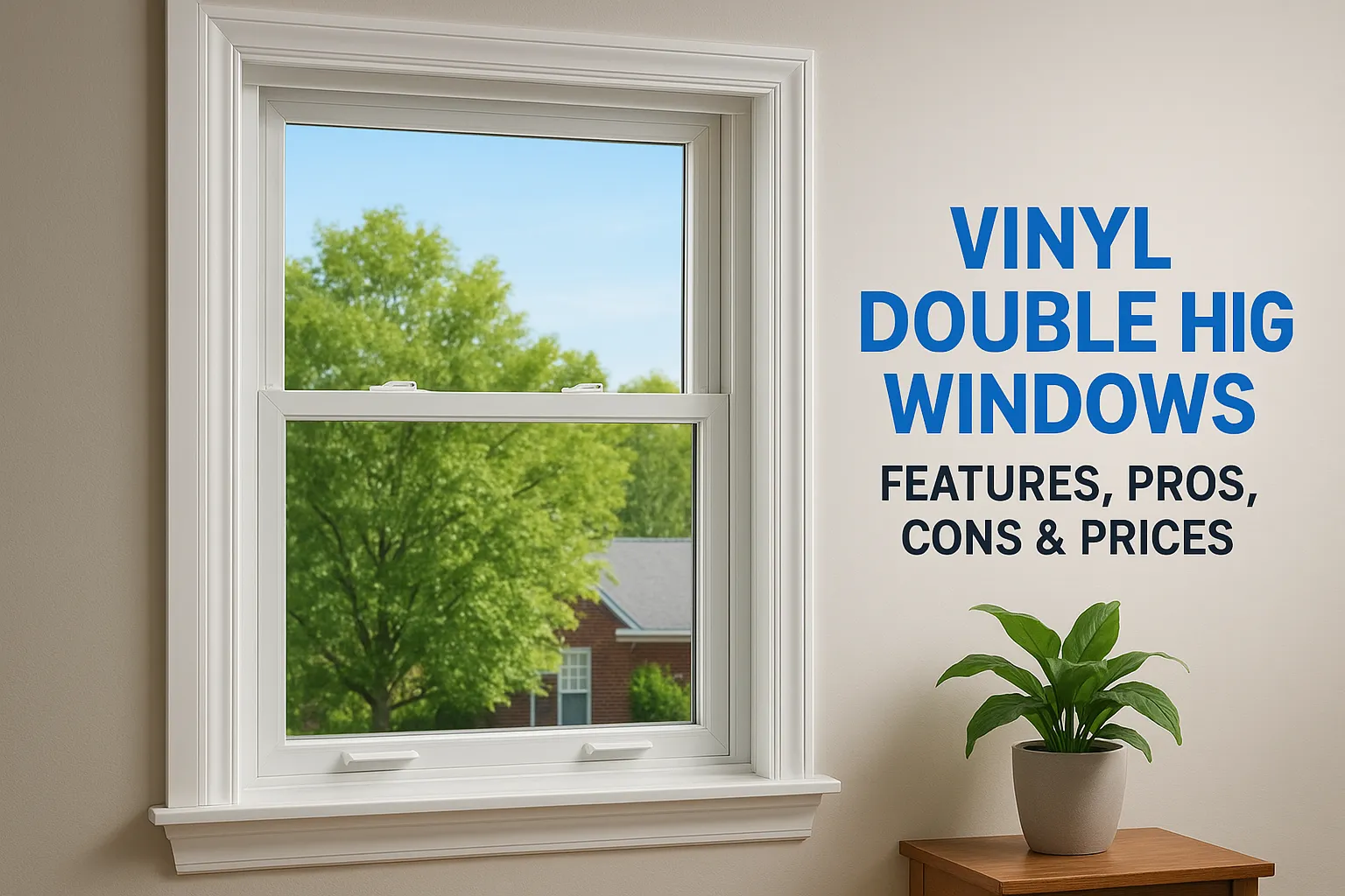 double hung window vinyl