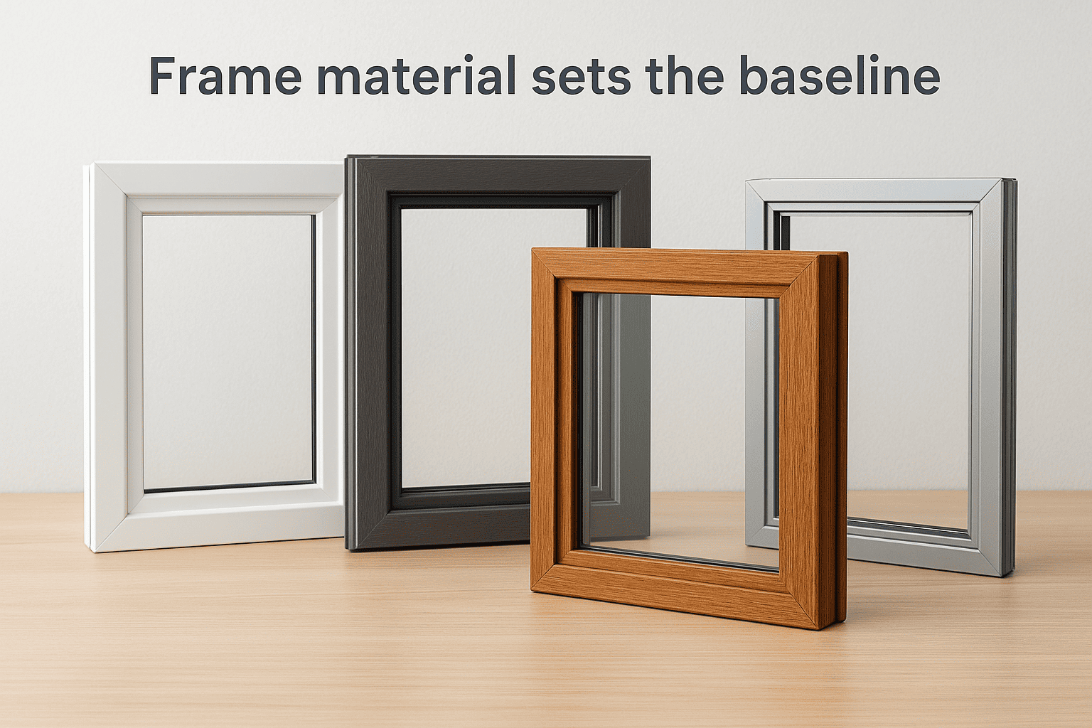 Frame material sets the baseline
