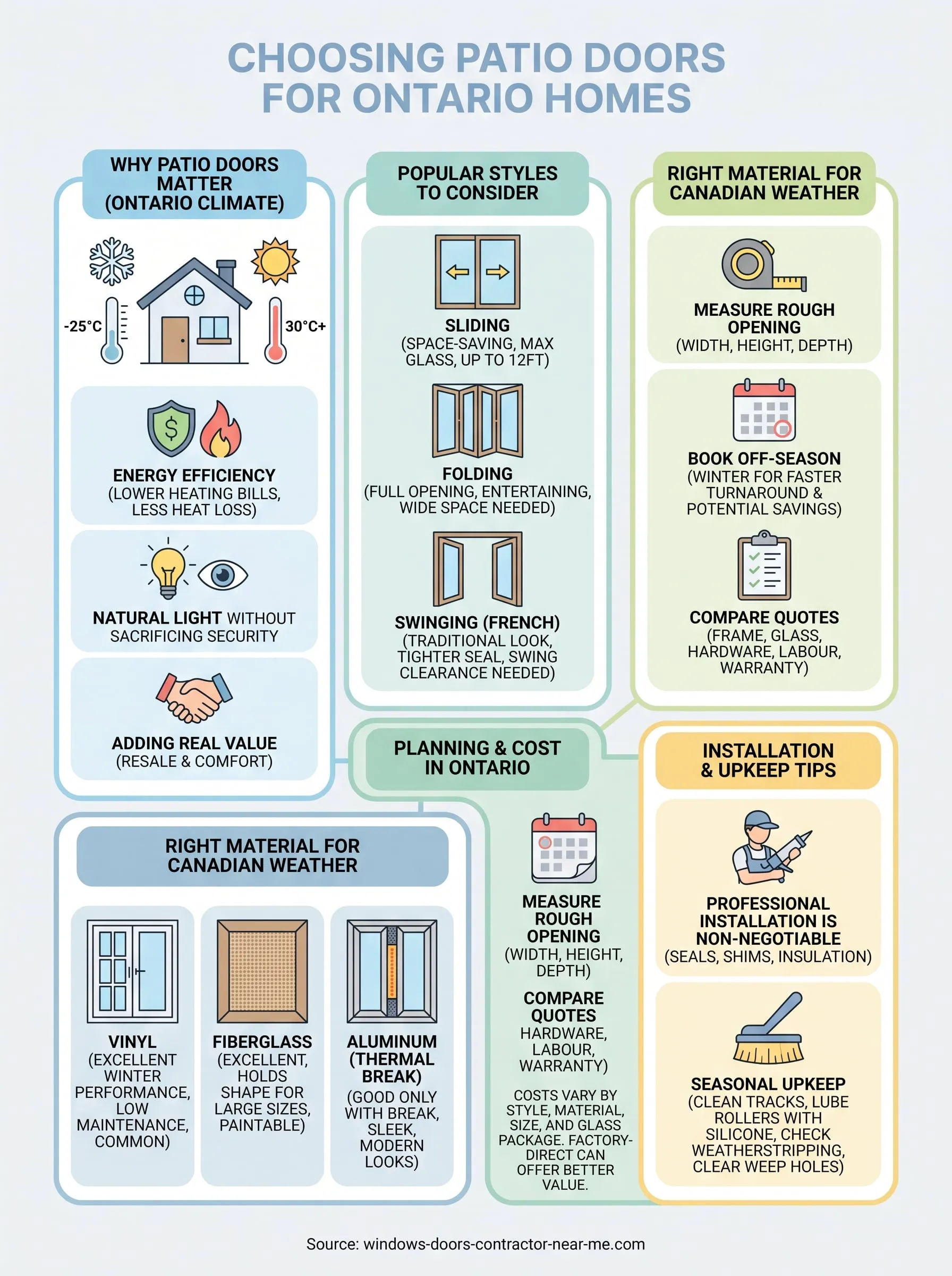 patio doors infographic