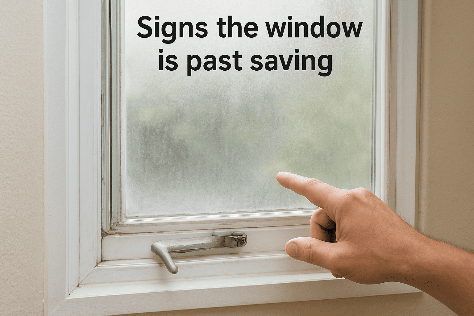 Signs the window is past saving