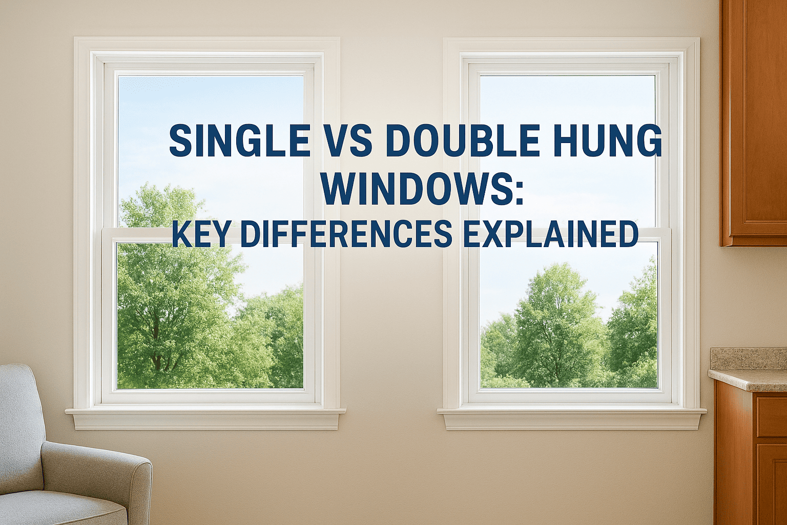 single and double hung windows