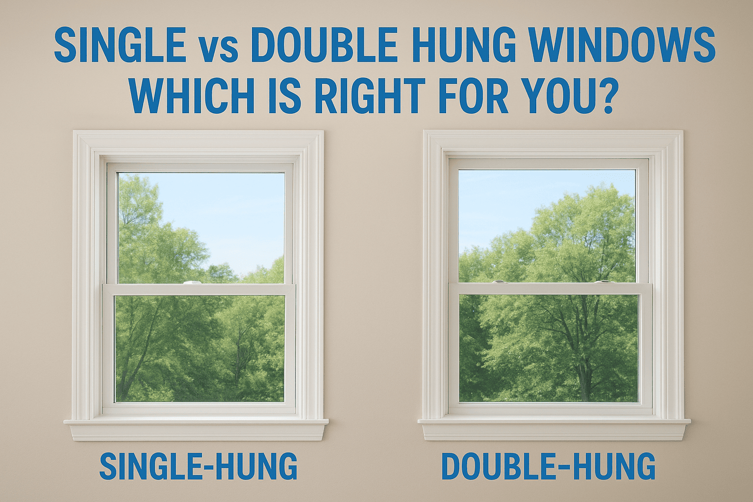 single vs double hung windows