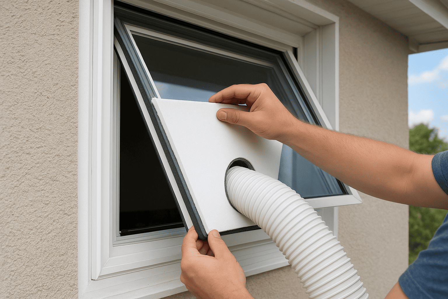 Step 3. Fit a vent panel to seal the gap