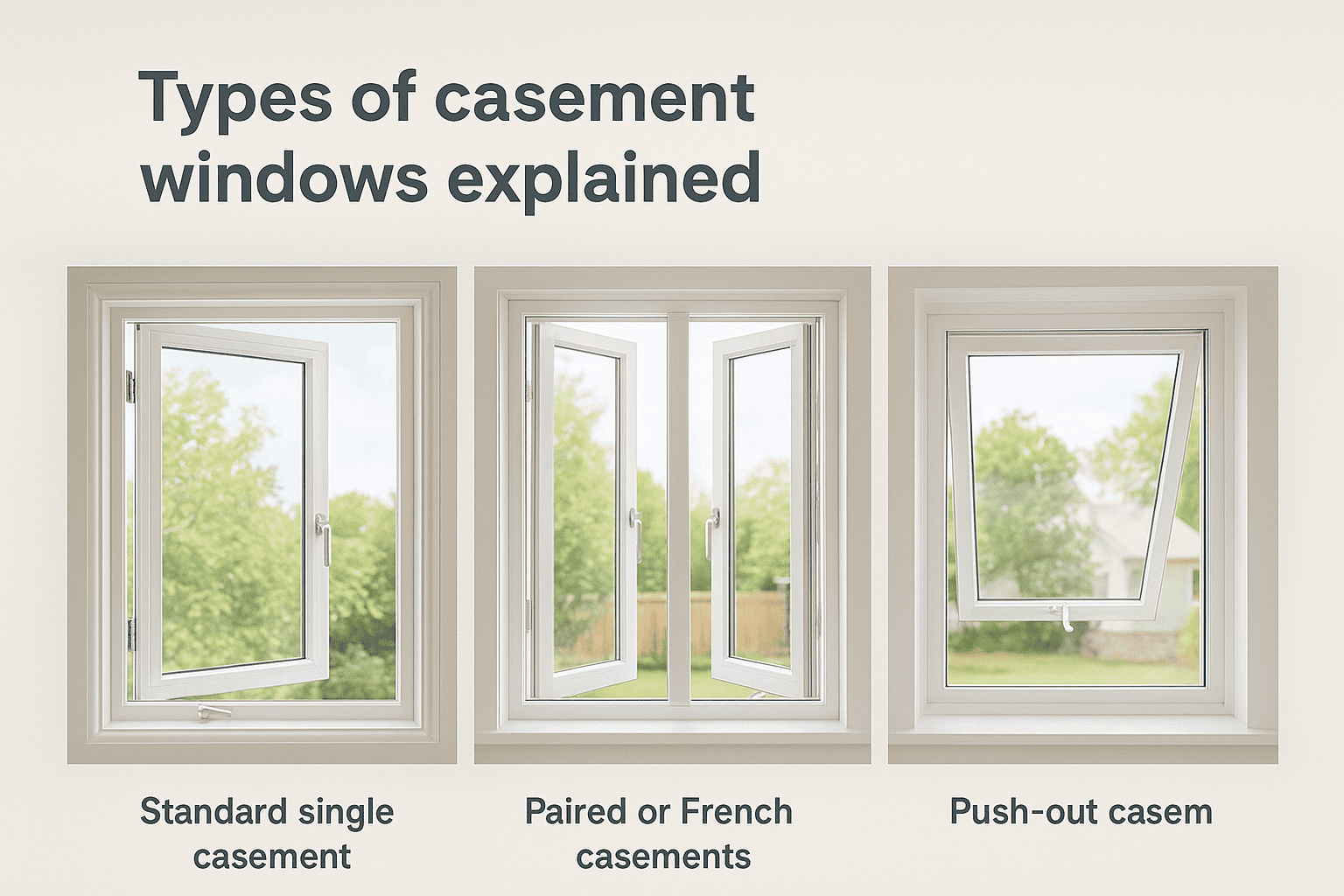 Types of casement windows explained