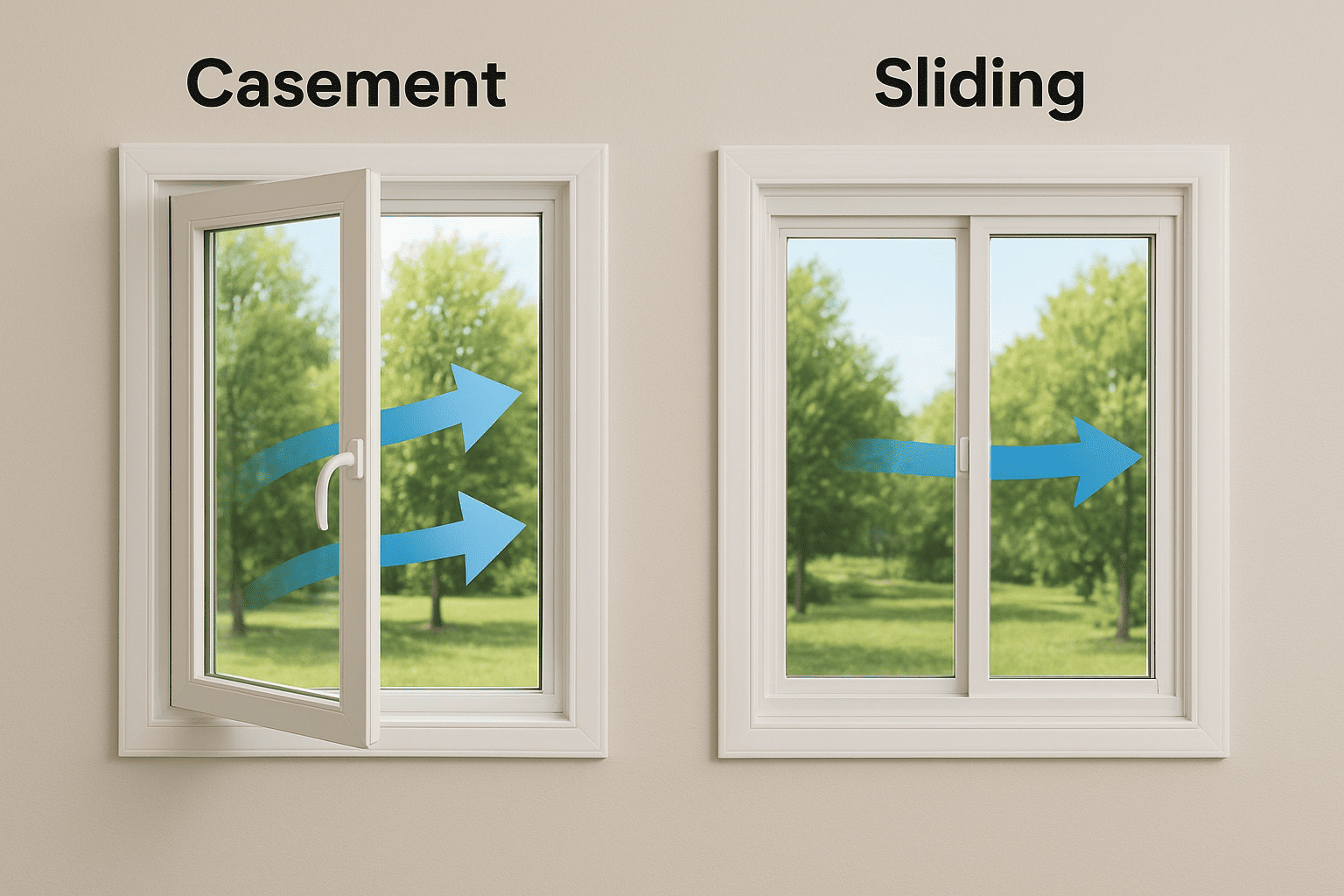 Ventilation output side by side