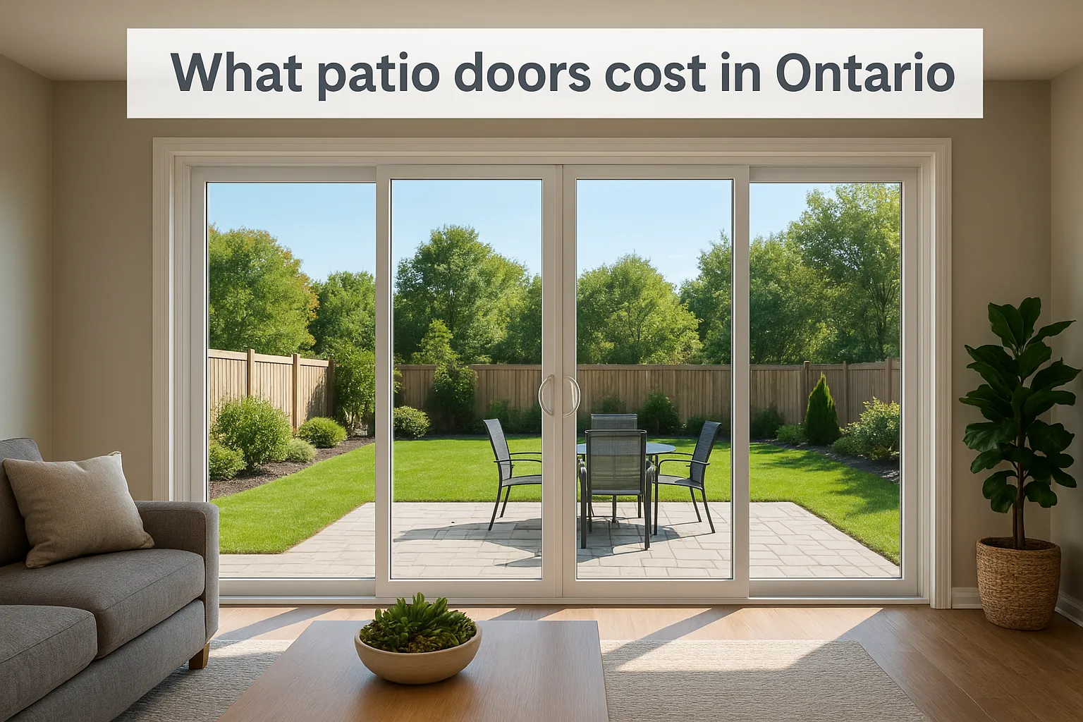 What patio doors cost in Ontario